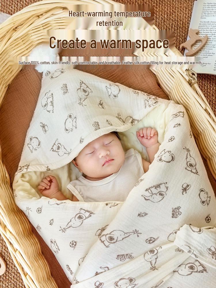 Four-Season Swaddle: Newborn Cotton Blanket for All-Year Comfort