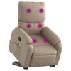 VidaXL Recliner Massage Chair Cappuccino Faux Leather 3204899