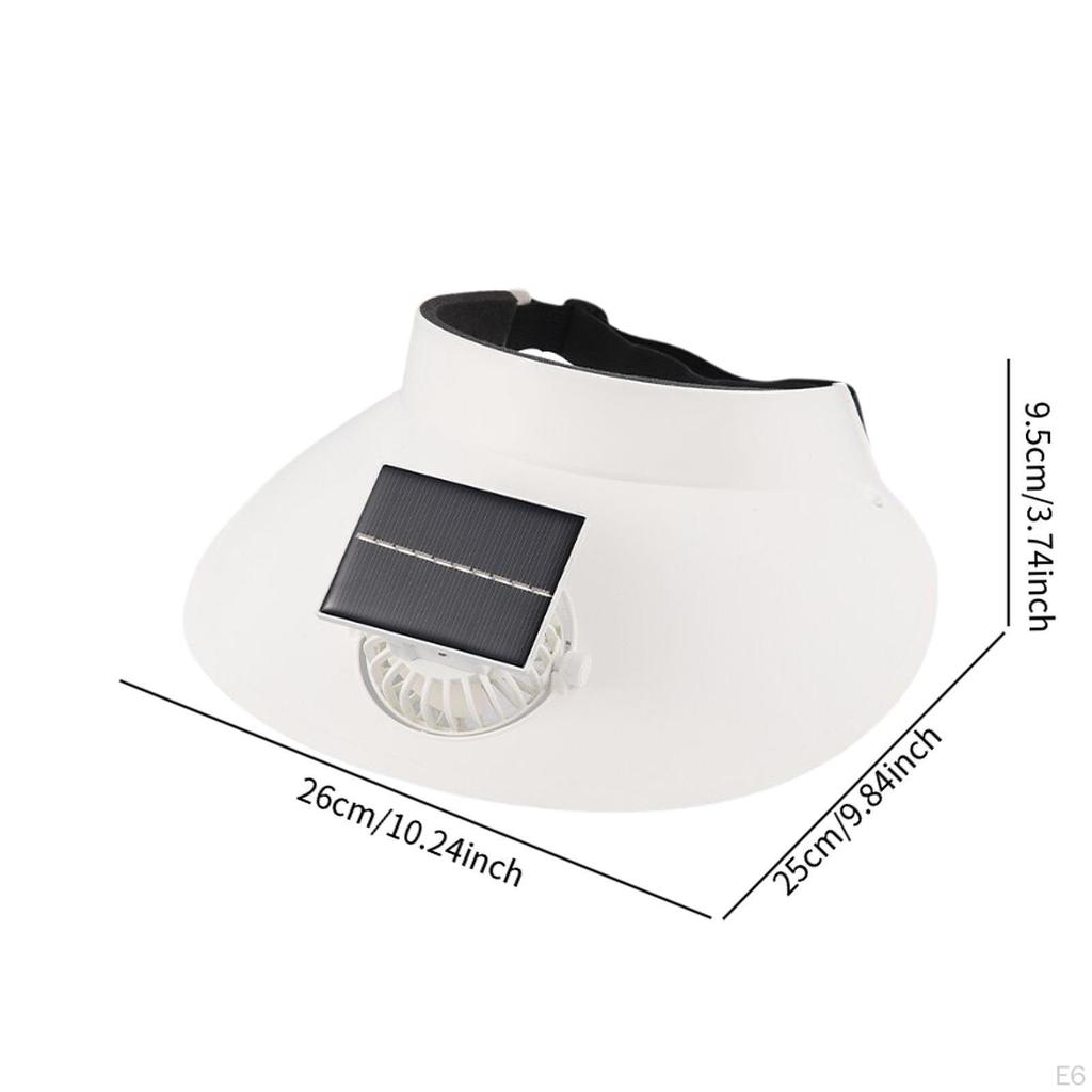 Adjustable Sun Protection Hat with Fan for Hiking And Summer Adventures