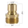 Garden Hose Quick Connectors Brass Connectors 3/4 inch GHT Water Hose Connector