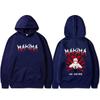 Anime Chainsaw Man Hoodie Retro Cartoon Makima Graphic Print Pullover Hoodies Unisex Manga Casual Oversized Hooded Sweatshirt