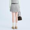 LEDIN Pleated A-Line Mini Skirt