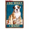 Vintage Metal Tin Sign for Home Decoration Once A Time There Was a Girl Cats Toilet Bathroom New Arrival WY