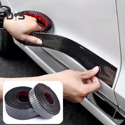 Biltillbehör Car Styling Gummi Dörrbräda Protector Trim Strip Decor Sticker
