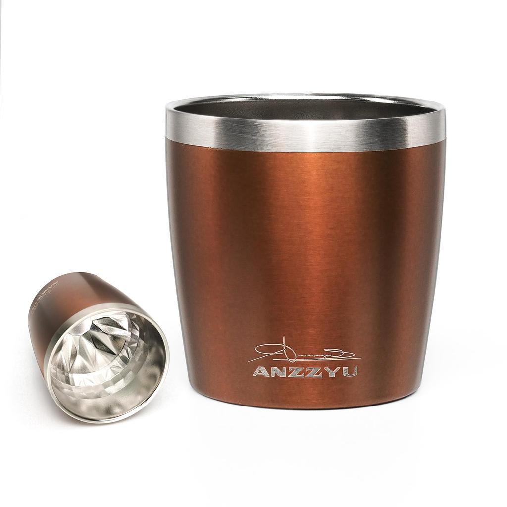 ANZZYU Sparkling Tumbler Vacuum Insulated Mug Stainless Steel Mug SUS304 Mug Thermal Insulation Latest D Cut Design Japan Limited 230ml (Classic