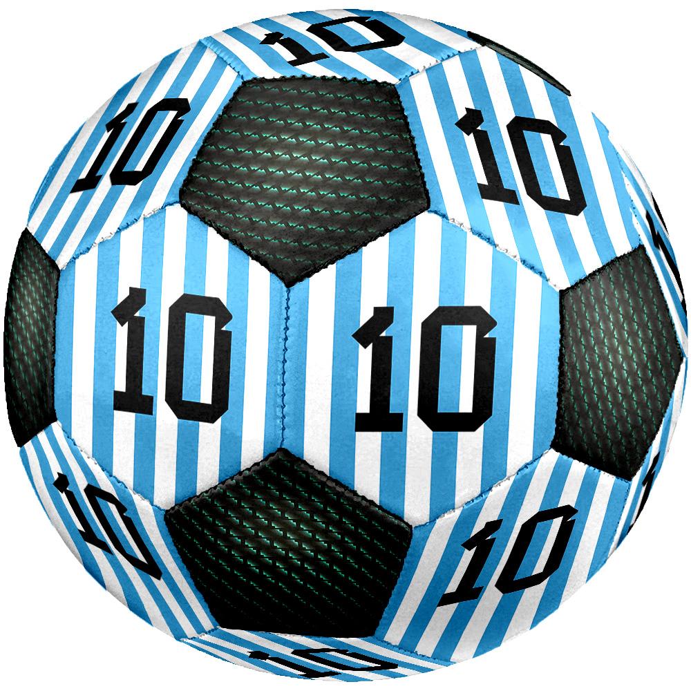 1 pezzo Lionel Messi Argentina maglia design Pallone da Calcio Soccer Taglia 5 Pallone da Calcetto Indoor Moda Colorato Gioco in Cortile - Ottimo Regalo per i Fan dello Sport