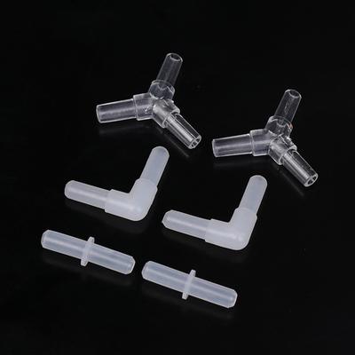 10 Pièces Connecteurs de Tuyau d'Air pour Aquarium Joints à Valve en Plastique Adaptateurs de Tube d'Air Transparent pour Tuyau d'Air de 4 cm de Diamètre Intérieur