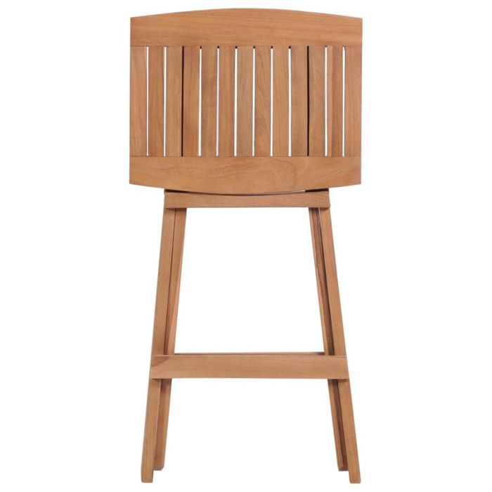 VidaXL Folding Bar Stools 2 Pcs Solid Teak Wood 44727