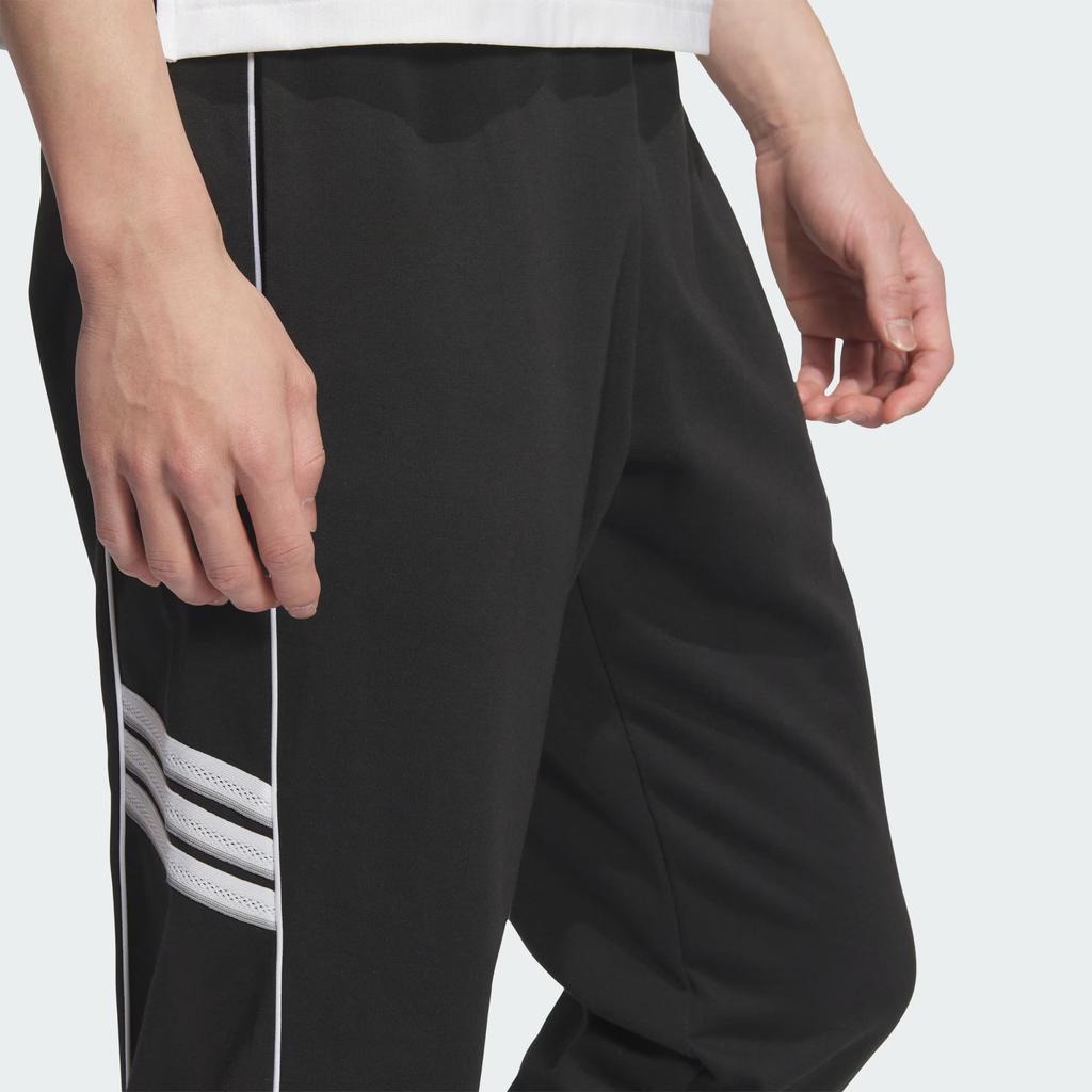 Adidas Basketball Ninth Pants Striped Fashion Comfortable Versatile Three-Quarter Sports Trousers Men Bottoms Black JN0749