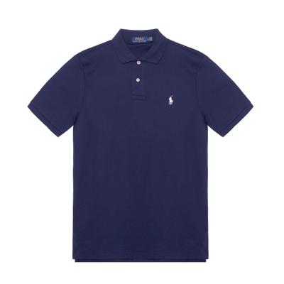 Polo SS22 Polo à Manches Courtes Couleur Unie Homme tops Bleu Marine 710601296-003
