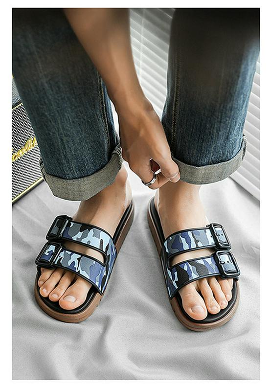 New Men's Trendy Summer Fashion Outdoor Sandals: Simple Beach Slippers for Couples