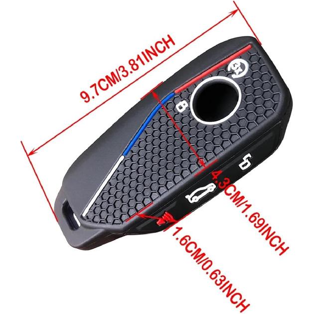 Kompatibilní pro BMW X5 G05 Řady 5 530Li X1 U11 U06 G81 M3 LCI Ix X7 I7 XM Řady 7 740Li IX40 Silikonové pouzdro na klíč od auta Krytky Držák na klíče(Typ B