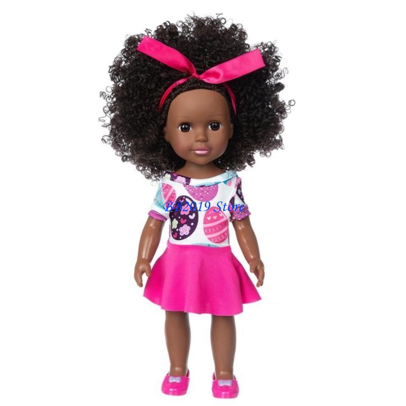 Q0Kb Simulation African Doll Fashion Black Doll Life Like Reborns That Looks Real