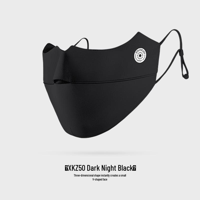 Gudeng Women's Ice Silk Sunscreen Mask: Breathable, UV-Protection, Summer Blush Face Mask with Eye Corner Protection (XKZ42)