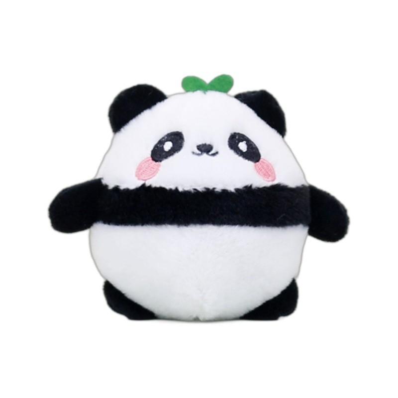 Cute Panda Plush Toy Keychain Short Plush Stuffed Doll For Couples