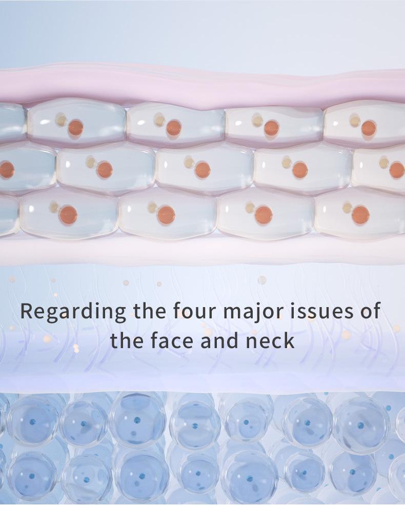 LED Cross-Neck Facial Massager: Lifting, Firming, and Hot Compress Skincare Tool for Women