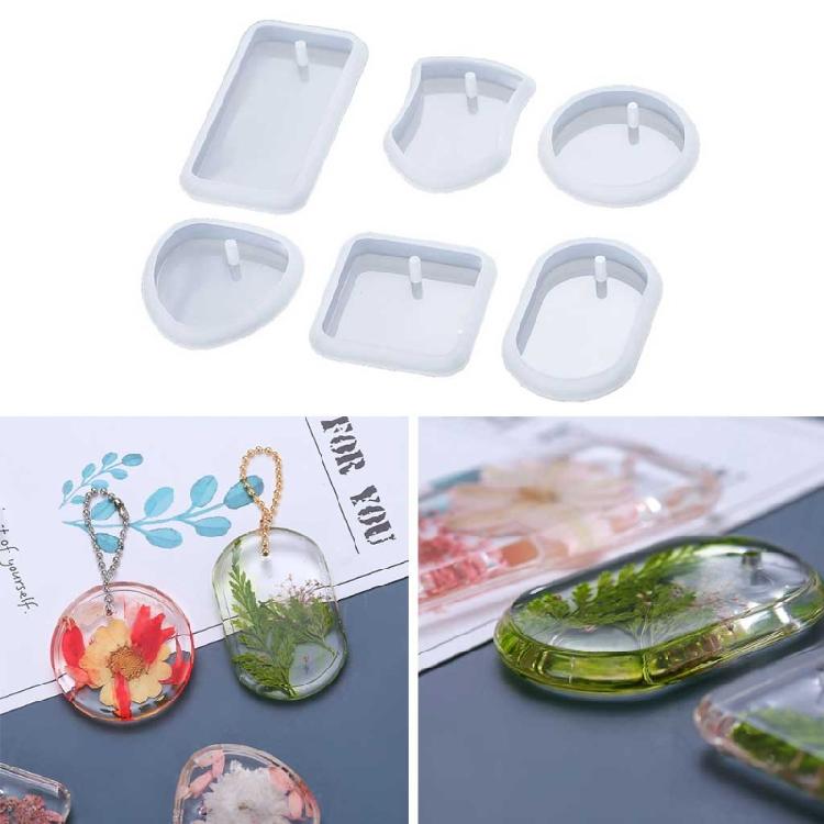 Handicrafts Necklace Mold DIY Crafts Keychain Jewelry Pendant Resin Casting Mold