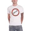 T-shirt Bad Company Burnin Thru America 1977 Logo della Band Nuovo Ufficiale Uomo Bianco Taglia L