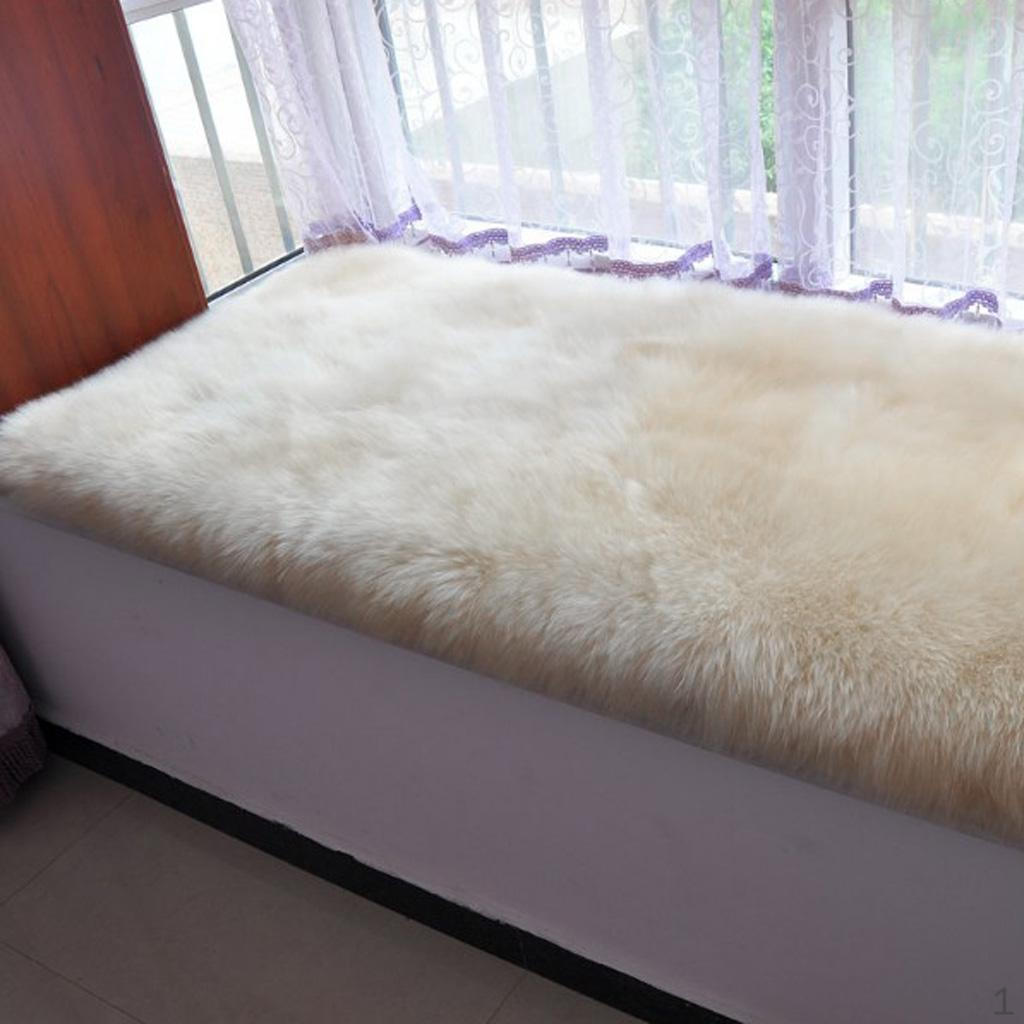 Artificial Floor Rug Crawling Mat Seat Beige