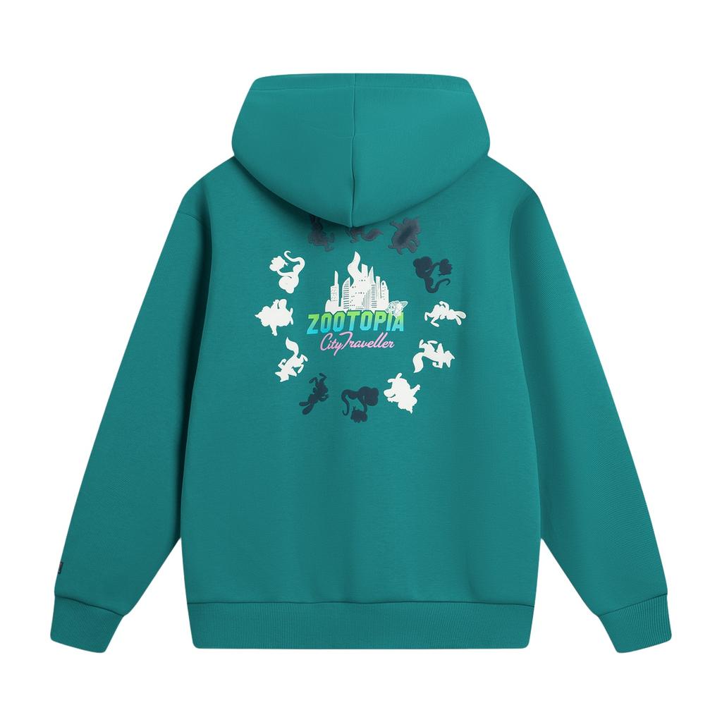 Li Ning Sweatshirts Unisex Lake Turquoise Hooded Moderate Other AWDVB29-2