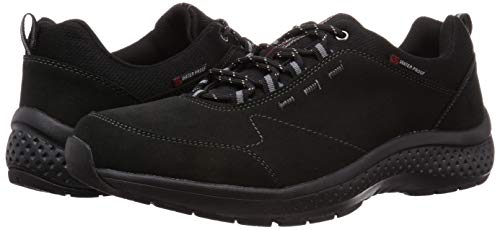 Moonstar SPLT M196 Men's Waterproof Walking Sneakers for All Weather Conditions, Wide Width, Size 27.0 cm, 4E, Black