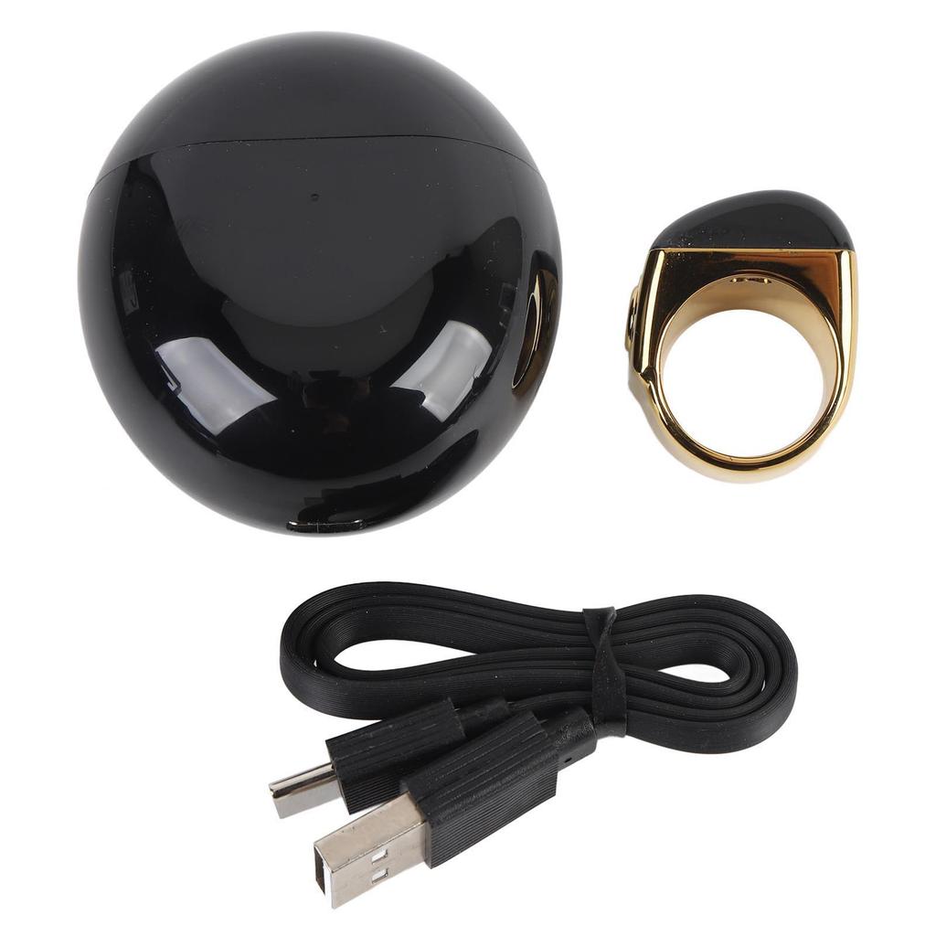 Smart Ring Counter Zinc Alloy Smart Tasbih Ring IP67 Digital Rechargeable Finger Counter Prayer