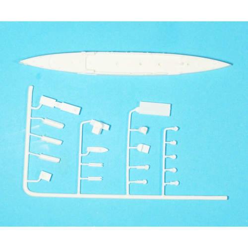 Foresight 1/700 Japanese Navy Dispatch Ship Tatsuta 1905 with Nameplate and Japanese and British Navy Equipment Set (Injection Kit) Resin Kit SML029 (