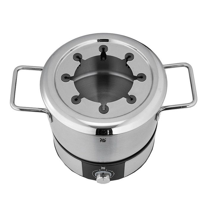 Wmf 415130011 - lono - appareil à fondue pour 8 personnes, avec caquelon et 8 fourchettes en inox