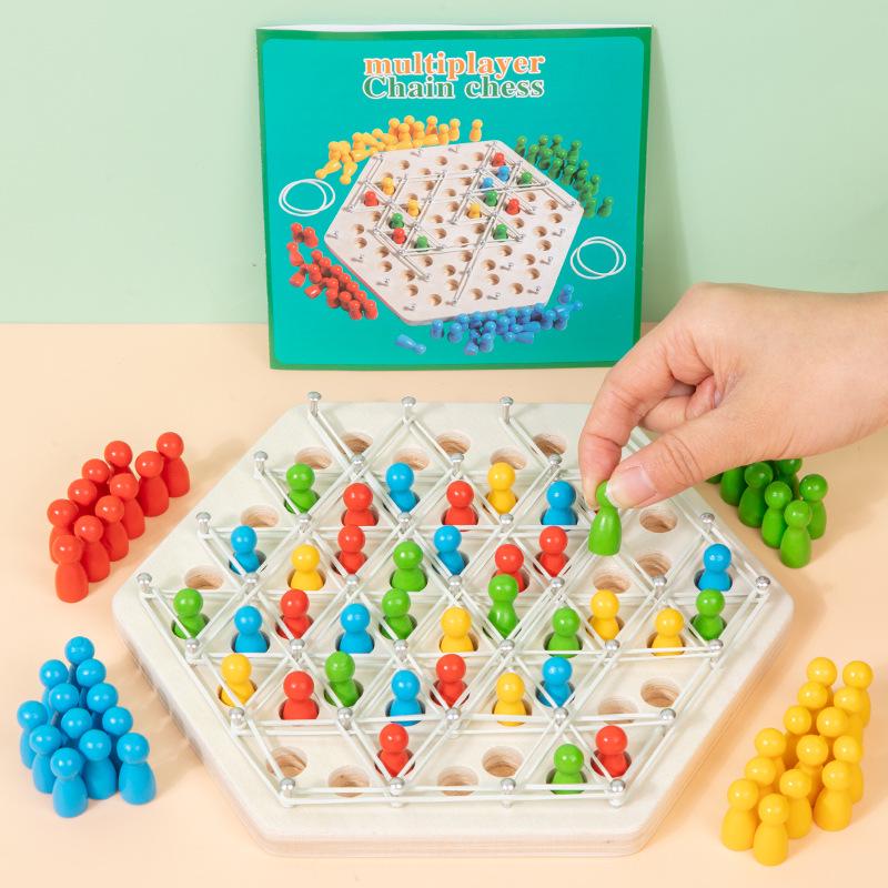 

Геометрическая игра-головоломка «Треугольные шахматы» - Семейная интерактивная игрушка для мышления с тренировкой резинкой