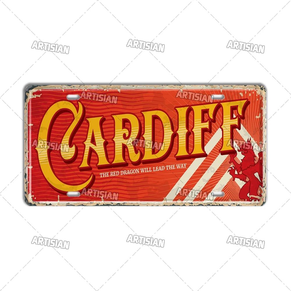 Artisian Britain Scotland Northern Ireland Landmark License Plate England UK Metal Tin Plaque United Kingdom City Car Metal Sign