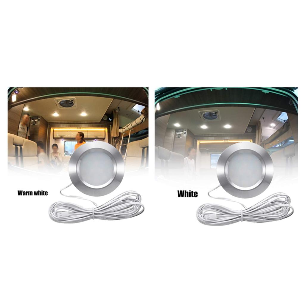 Shkalacar Dome Light Recessed LED Car Room Lamp Ceiling Light Waterproof 12 RV Boat Recessed Ceiling Light