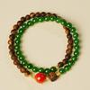 Agarwood and Biyu Jade Women's Bracelet - Gift for Mom's Birthday