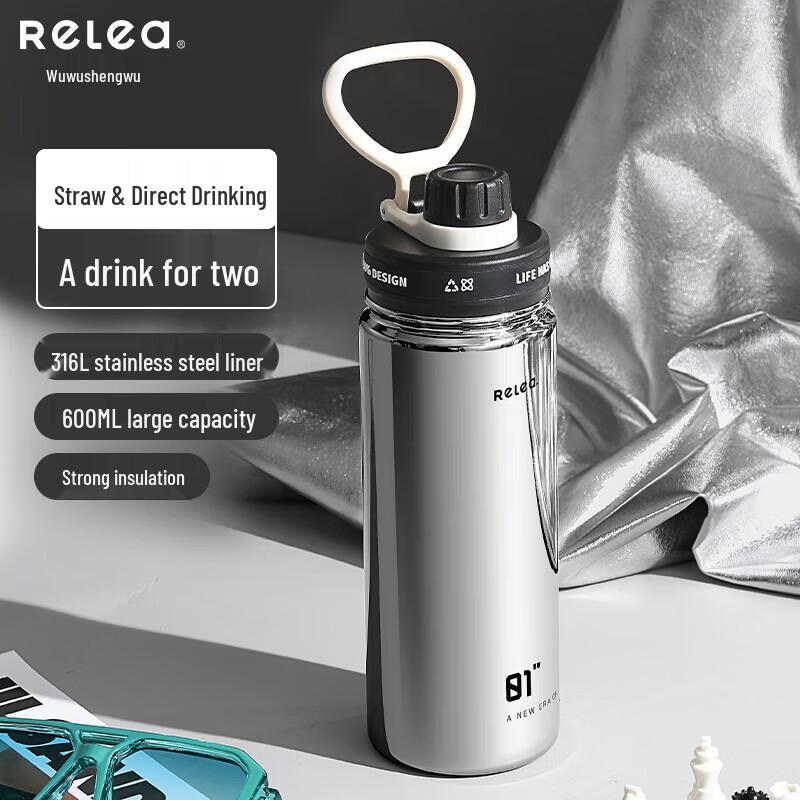 

Wushengwu Light Cool Insulated Sports Bottle 600ml