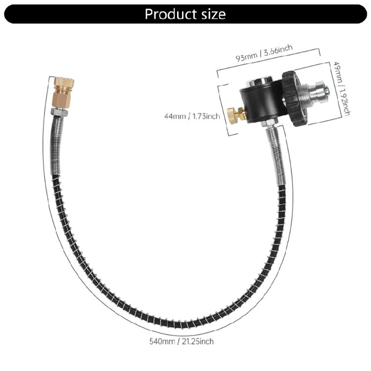 5/8inch Station Cylinder Refill Adapter DIN Fill Station Scubas Cylinder Regulator Big Gas Cylinder To Small Cylinder