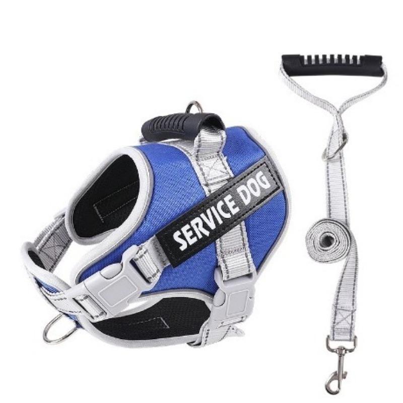 Neuer großer hundespezifischer Brust- und Rückenriemen, Nachtreflektierend und atmungsaktiv, Explosionssicher, Stoßfest und Ausbruchsichere Leine