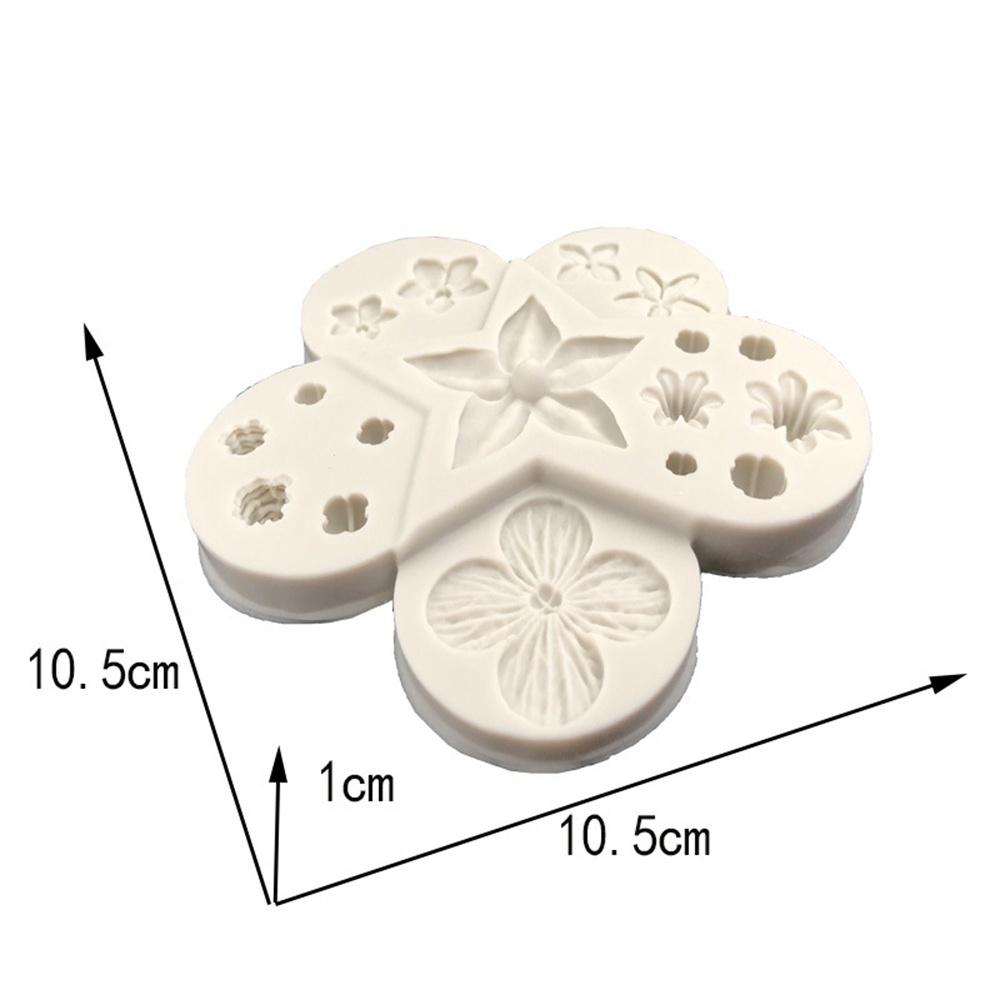 DIY 3D Flowers Silicone Mold Fondant Cake Decorating Chocolate  Mould