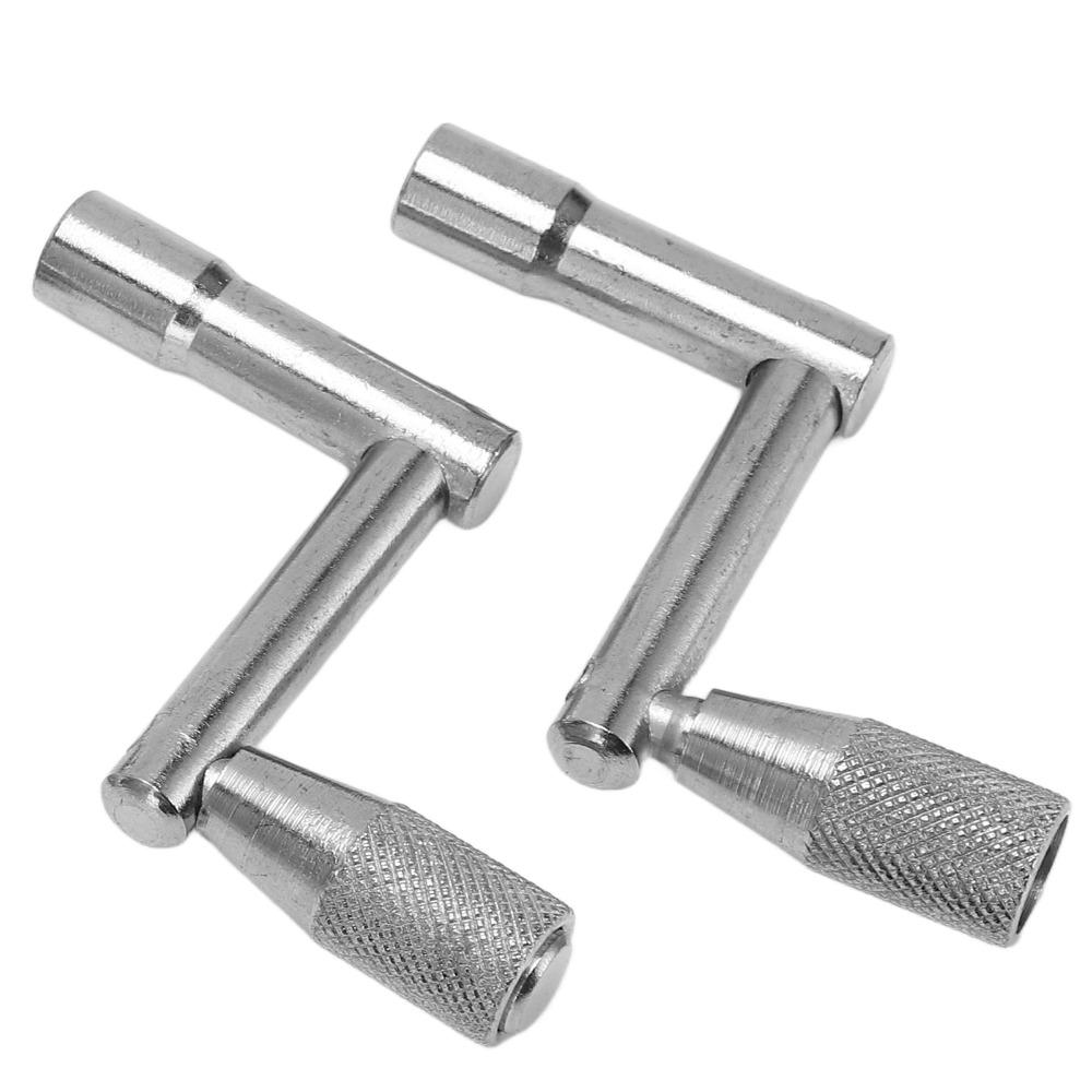 5PCS Silver Drum Tuning Key Metal Percussion Hardware Tool Premium Drum Wrench Set For Drummers