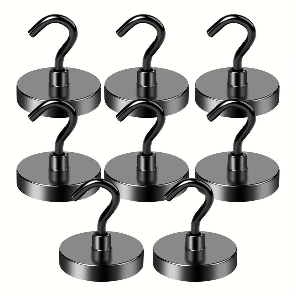 D32 Magnetic Hooks 100Lbs Heavy Duty for Cruise Cabins, Neodymium with Hooks for Hanging.