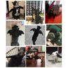 Bat Costume for Pet Bat Wings And Hat Cats Cosplay Costume Halloween Party Dress-up Accessories for Small Dogs Puppy Kitten
