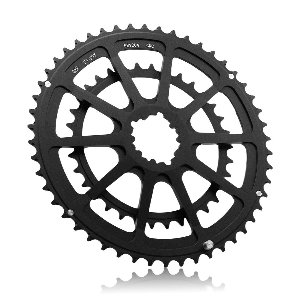 50-34T/52-36T/53-39T Road Bike Chainrings Replacement Bike Double Chainring Narrow Wide Tooth Disc Chain Wheel Chainring