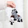 Long-Haired Pony Pendant Soft Brown Horse Plush Horse Doll Stuffed Animal Keychain Girls Bag Pendant Keyring Gifts
