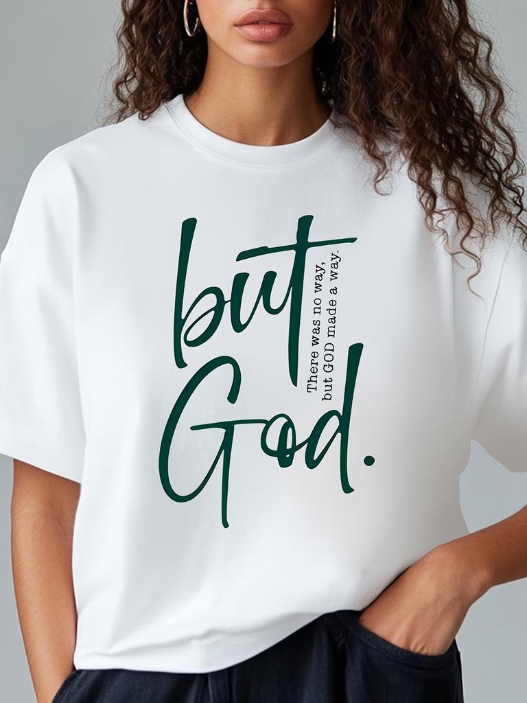 WomenS Christian Faith TShirt with Im a Christian Slogan  Cross White Short Sleeve Round Neck Casual Tee