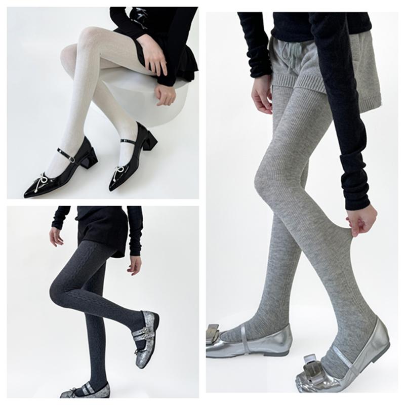30% Wool Women Pantyhose Autumn Winter Comfortable Tights Girls Basic Bottom Leggings Long Stockings Black White Brown Grey