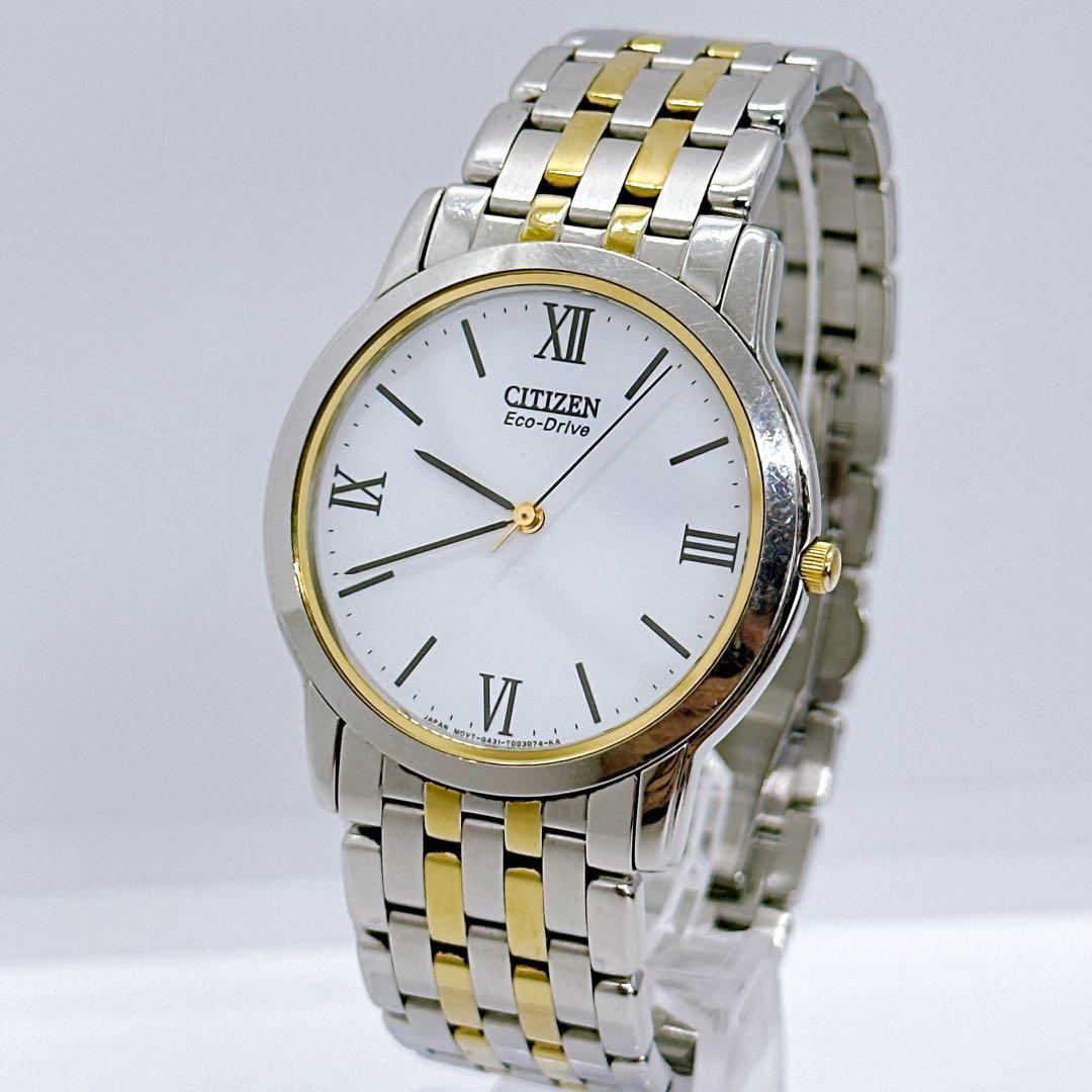 Citizen Eco Drive Men s Watch Solar Type Combination Color Operation Confirmed