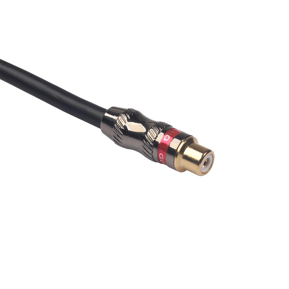 0.3m/1Ft RCA Phono Extension Cable 1 RCA Female To 1 RCA Male Audio Video Cable Cord Wire Line For DVD Players