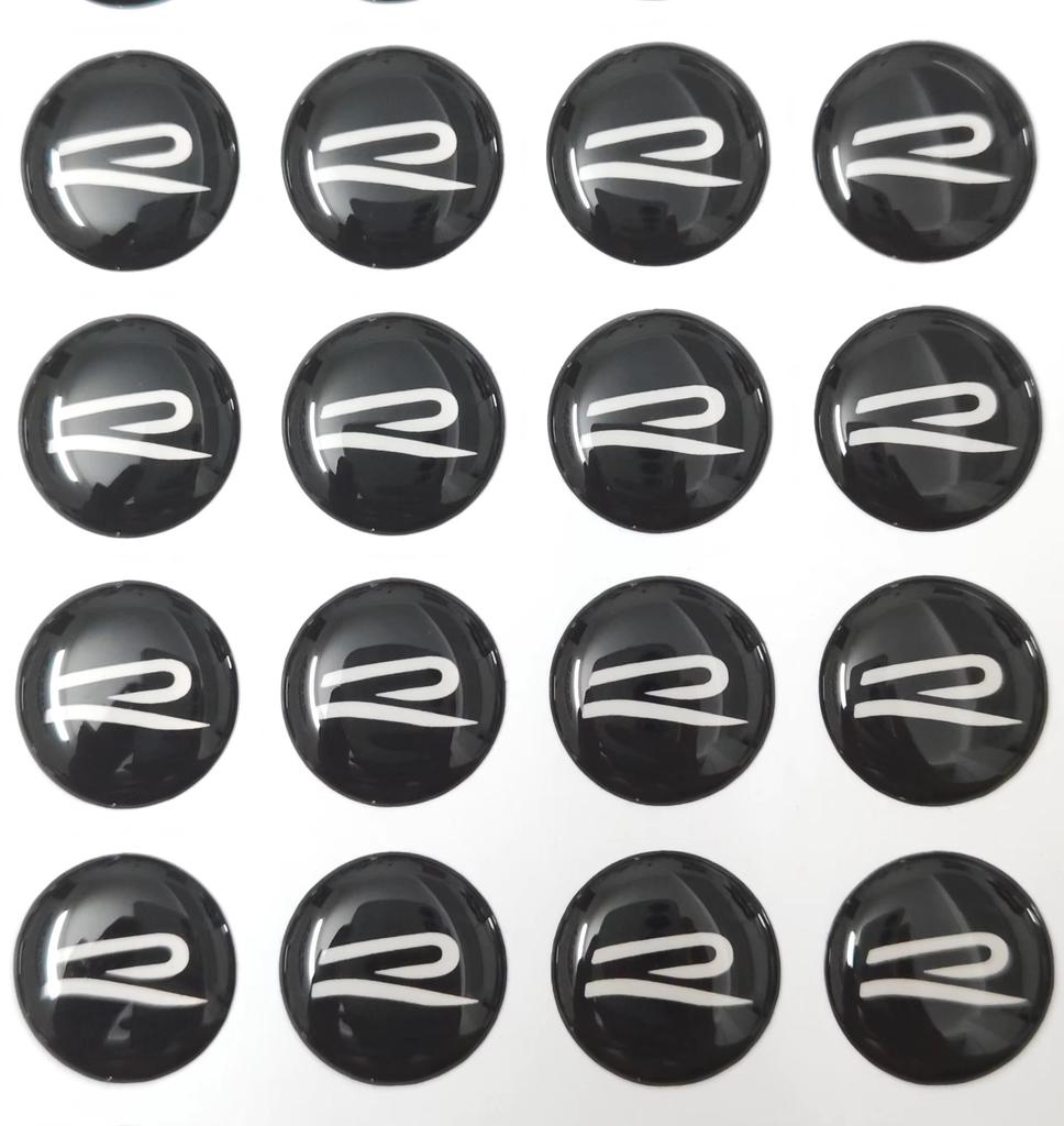14mm Car Key Badge Emblem Replacement Car Key Stickers For VW Volkswagen Polo Golf 6 Passat Jetta Interior Mouldings NHKS-V41 zj0