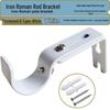 Adjustable Metal Curtain Rod Bracket - Length & Width Adjustable Hook Base