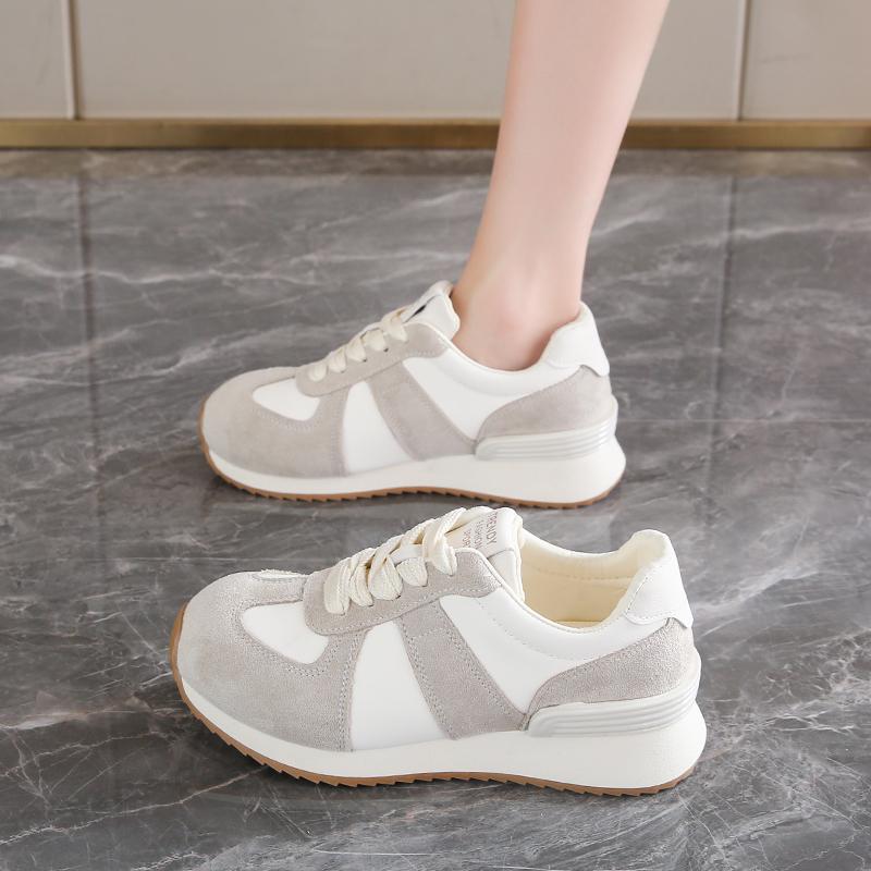 Fashion CRLAYDK Women's Platform Sneakers Casual Lace Up Stylish Tennis Running Retro Lightweight Trainers Ladies Walking Fashion Shoes