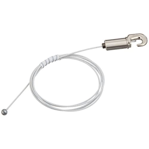 

Fukui Metal Craft (Fukuikinzokukogei) Ball-Type Mini Wire Hook, 1.2mm Diameter x 100cm, White, Hanging Hook for Picture Frames, Wall Hanging, Rental,