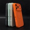 Orange Color Liquid Silicone For Magsafe Case For iPhone 17 Air 16 Plus 15 14 13 12 11 Pro Max Magnetic Wireless Charge Cover